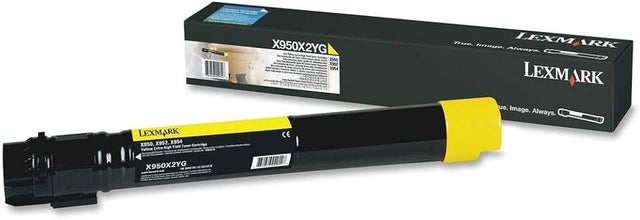 Lexmark X950, X952, X954 Extra High Yield Yellow Toner Cartridge X950X2YG