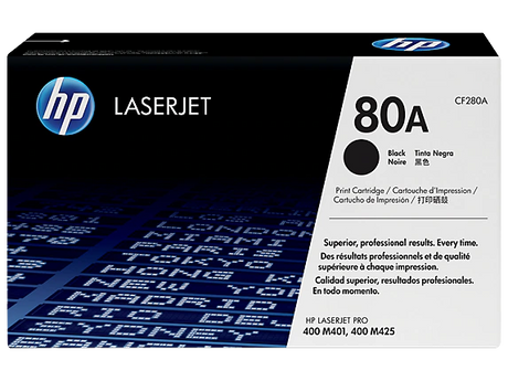 HP 80A (CF280A) High Yield Black LaserJet Toner Cartridge