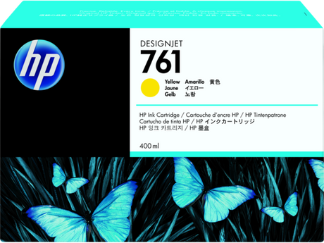 HP 761 400mL (CM992A) Yellow Ink Cartridge