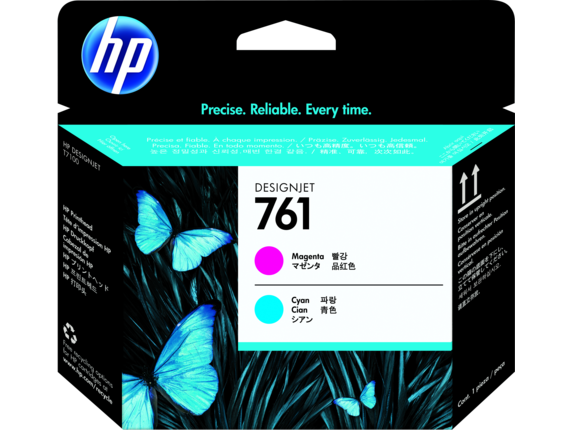 Original HP 761 (CH646A) Magenta / Cyan Printhead