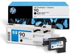 Original HP 90 (C5054A) Black Printhead & Cleaner Cartridge