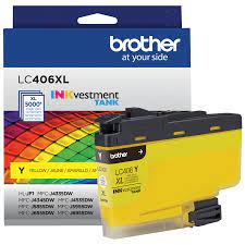 Original Brother LC406XL High Yield Yellow Ink Cartridge