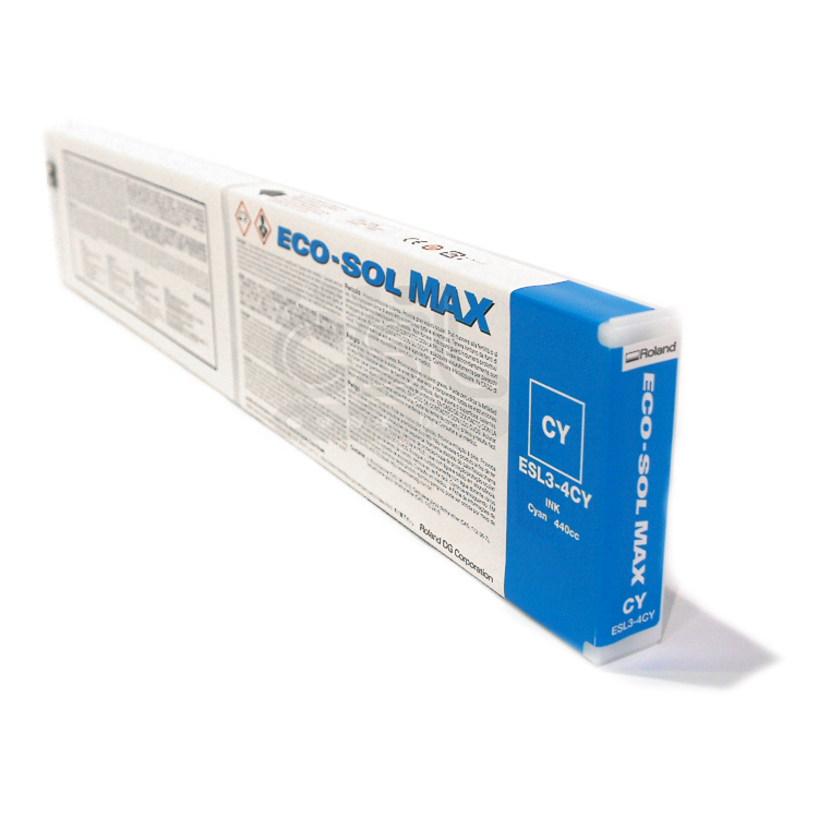 Roland Eco-Sol Max ESL3-4CY Solvent Ink Cartridge 440ml Cyan