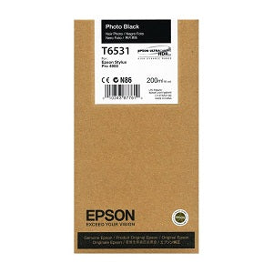 Epson T653 Photo Black Ink Cartridge, T653100