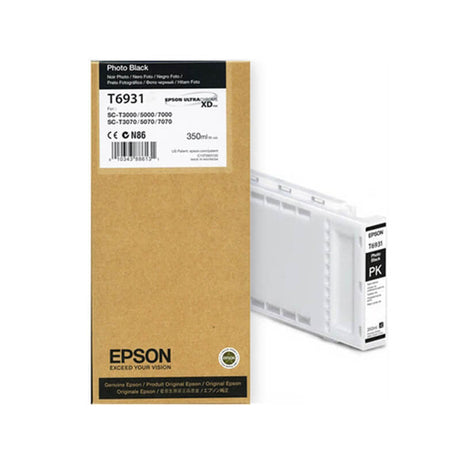 Epson T6931 ColorChrome XD Photo Black Ink Cartridge, T693100