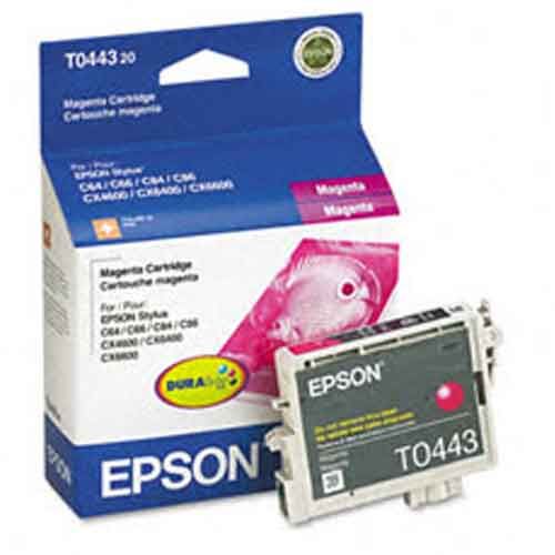 Original Epson (T0443) Magenta Ink Cartridge. T044320