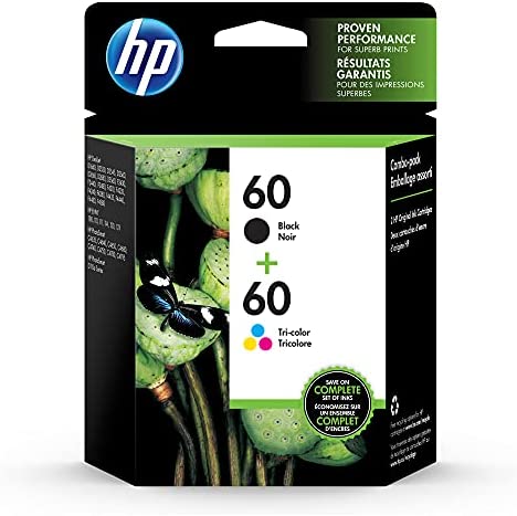 Original HP 60 Black & Color Ink Cartridge-Combo Pack