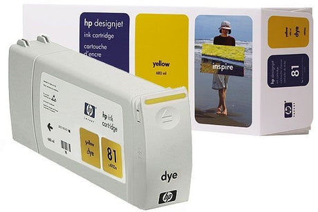 Original HP 81 Yellow (C4933A) Ink cartridge