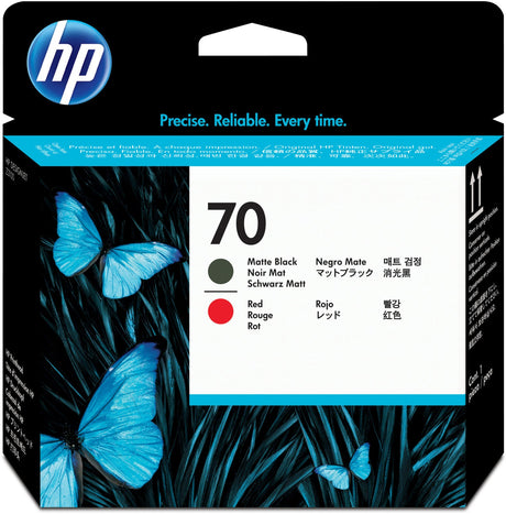 HP 70 Matte Black and Red (C9409A) Printhead