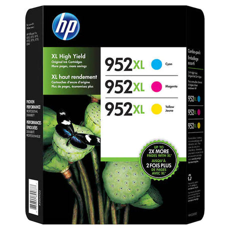 New Genuine HP 952XL Cyan, Magenta, Yellow Ink Cartridge