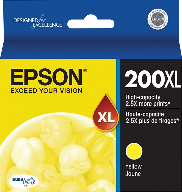 Genuine Epson 200XL Yellow Ink Cartridge