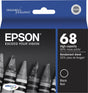 New Genuine Epson 68 Black Ink Cartridge