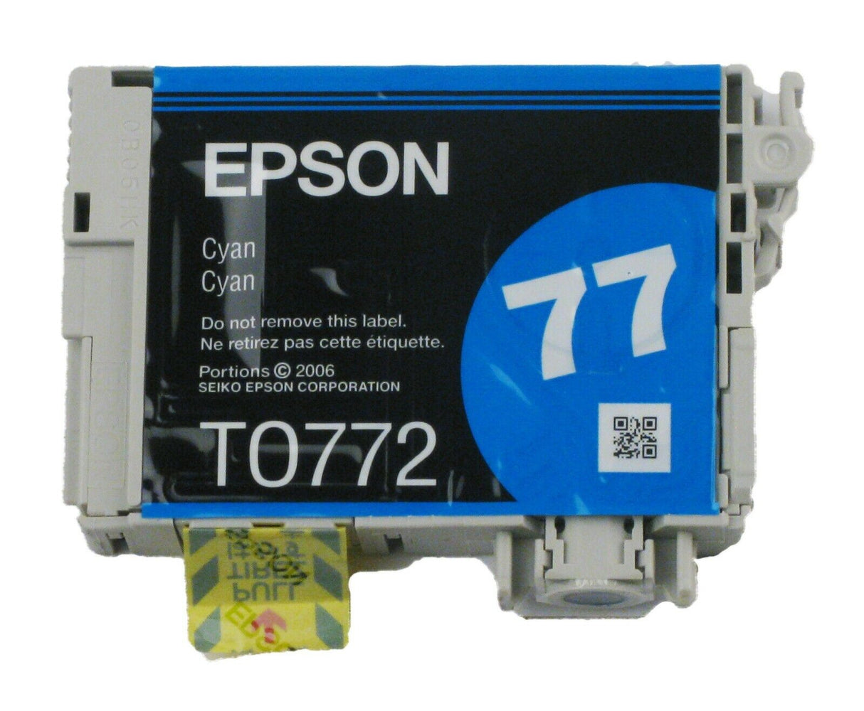 Original Epson 77 (T0772) Cyan Ink Cartridge