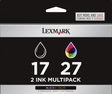 Genuine Lexmark 17/27 Black and Color Ink Cartridge - 2 Pack