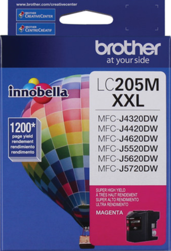 New Genuine Brother LC205XXL Magenta Ink Cartridges