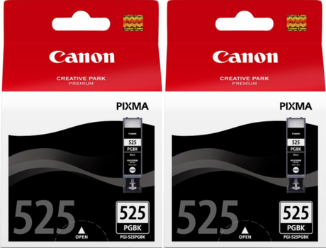 Original Canon PGI-525 Black Ink Cartridges- 2 Pack