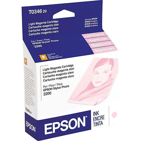 New Genuine Epson 34 (T0346) Light Magenta Ink Cartridge