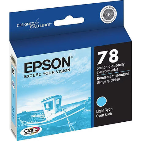 New Genuine Epson 78 (T078520) Light Cyan Ink Cartridge