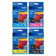 Original Brother LC79 Black, Cyan, Magenta, Yellow Ink Cartridges