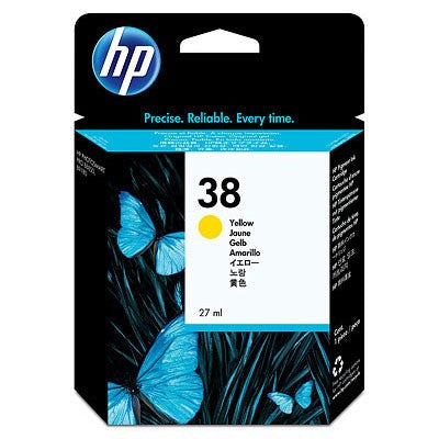 OEM HP 38 Yellow (C9417A) Ink Cartridge